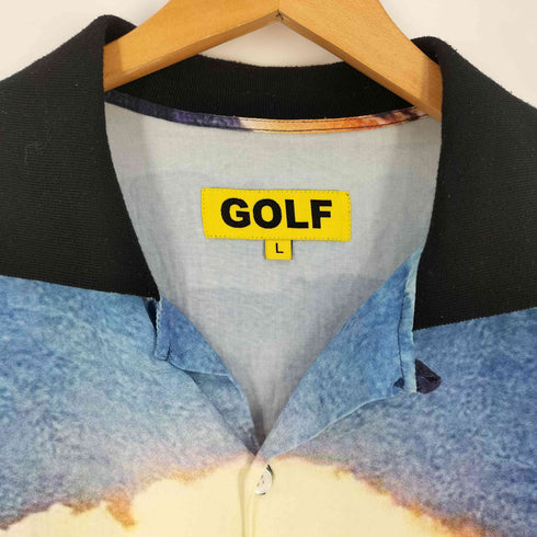 ゴルフワン GOLF WANG No Nukes Button Up Shirt グラフィック オープンカラーシャツ メンズ import:L